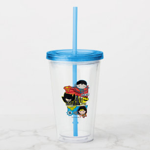 Chibi Heroes bereit zum Handeln! Acryltrinkbecher