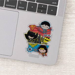 Chibi Heroes bereit zum Handeln! Aufkleber