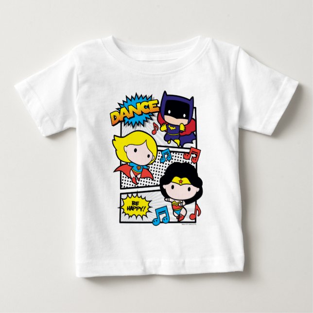 Chibi Heroes Tancing Baby T-shirt (Vorderseite)