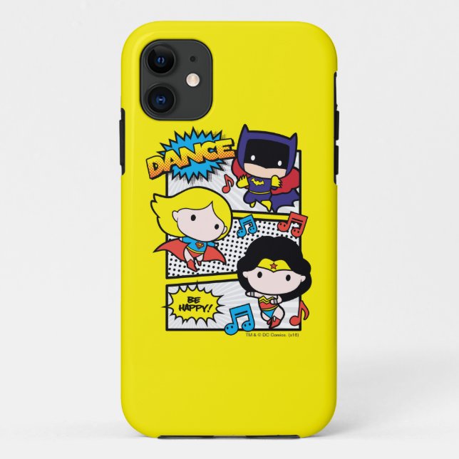 Chibi Heroes Tancing Case-Mate iPhone Hülle (Rückseite)