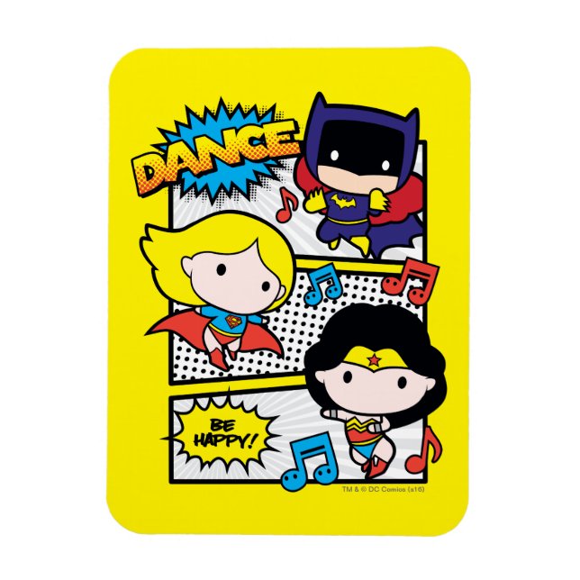 Chibi Heroes Tancing Magnet (Vertikal)