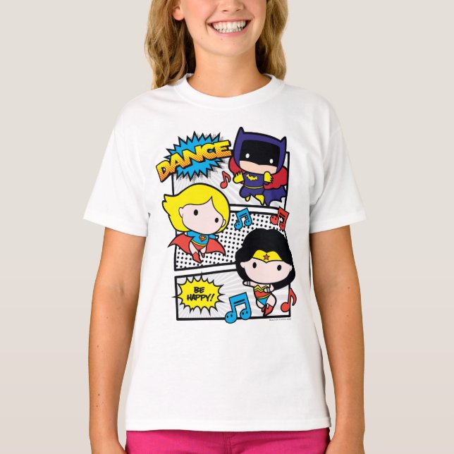 Chibi Heroes Tancing T-Shirt (Vorderseite)