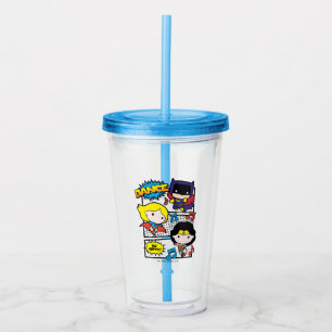 Chibi-Heroes-Tanz Acryltrinkbecher