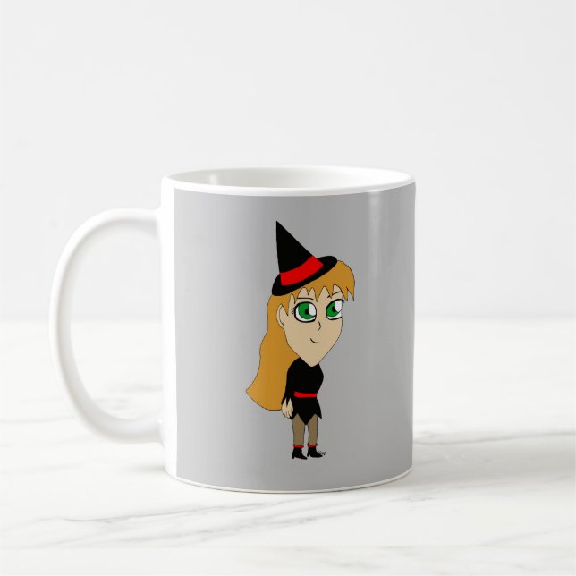 Chibi-Hexe   Kaffeetasse (Links)