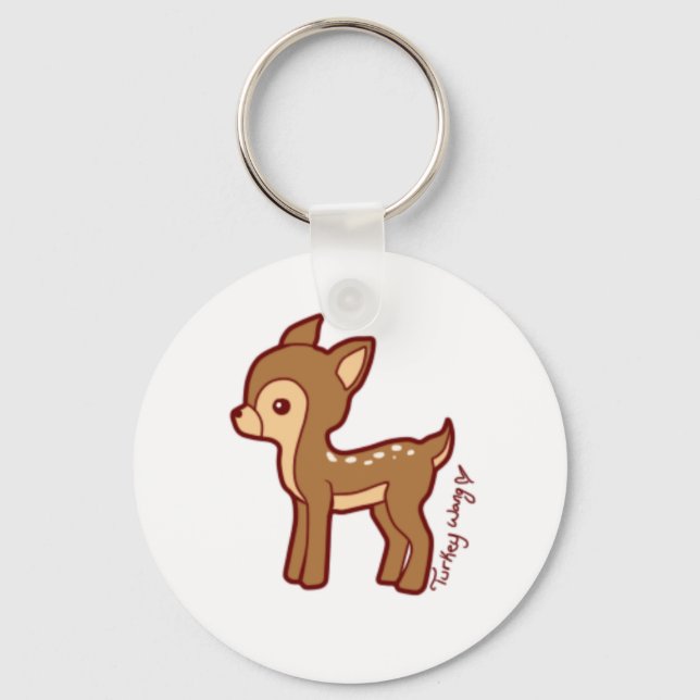 Chibi-Hirsch Schlüsselanhänger (Vorderseite)