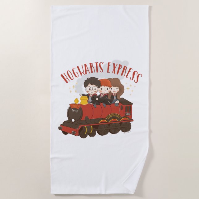 Chibi HOGWARTS EXPRESS™-Fahrt Strandtuch (Vorderseite)