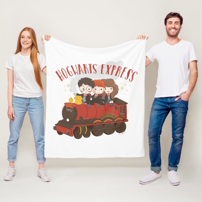 Chibi HOGWARTS EXPRESS™ Ride Fleecedecke (Beispiel)