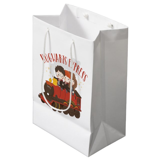 Chibi HOGWARTS EXPRESS™ Ride Mittlere Geschenktüte (Vorderseite Schrägansicht)