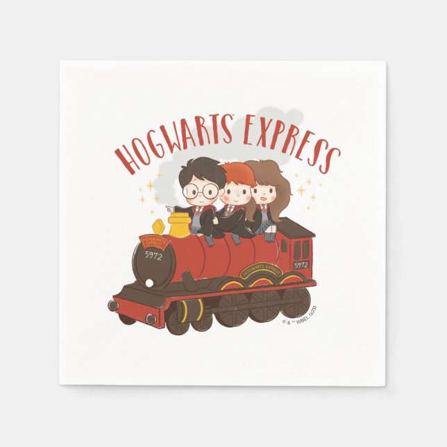 Chibi HOGWARTS EXPRESS™ Ride Serviette (Vorderseite)