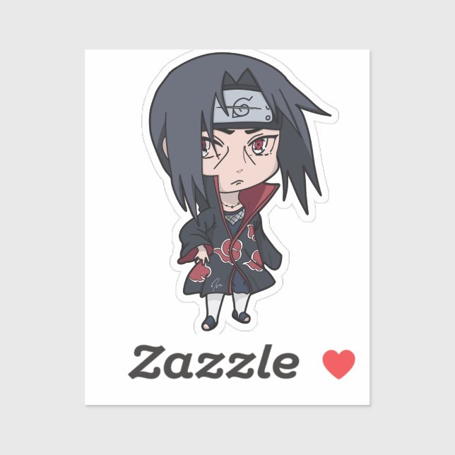 Chibi Itachi Uchiha - Anime Style Sticker (Blatt)