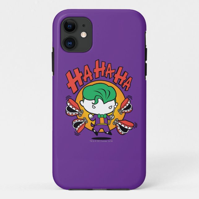 Chibi-Joker mit Spielzeugzähnen Case-Mate iPhone Hülle (Rückseite)