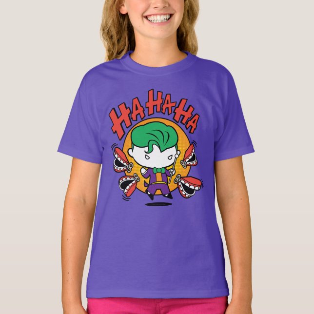 Chibi-Joker mit Spielzeugzähnen T-Shirt (Vorderseite)