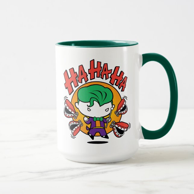 Chibi-Joker mit Spielzeugzähnen Tasse (Rechts)