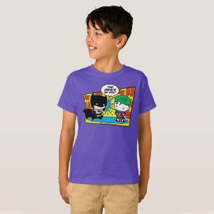 Chibi Joker Pranking Chibi Batman T-Shirt