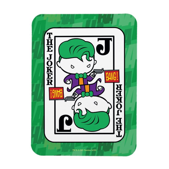 Chibi Joker Spielkarte Magnet (Vertikal)
