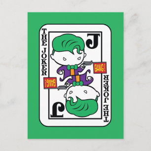 Chibi Joker Spielkarte Postkarte