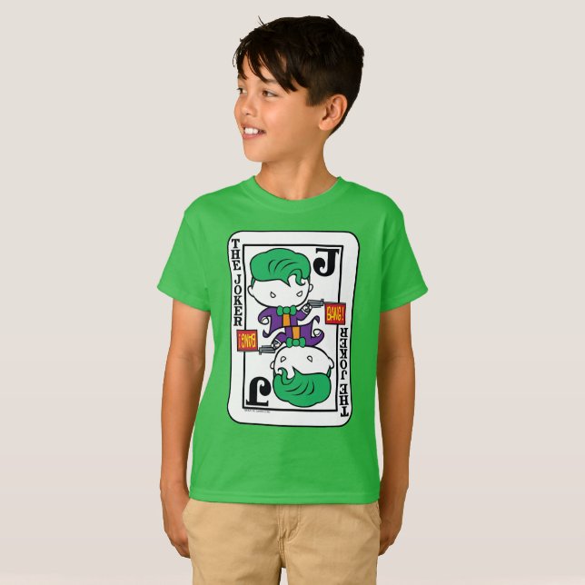 Chibi Joker Spielkarte T-Shirt (Vorne ganz)