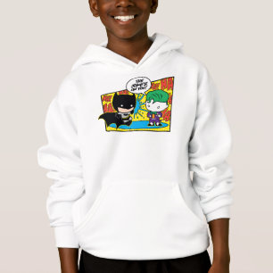 Chibi Joker spielt Chibi Batman einen Streich Hoodie