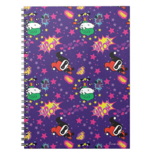 Chibi Joker und Harley Pattern Notizblock