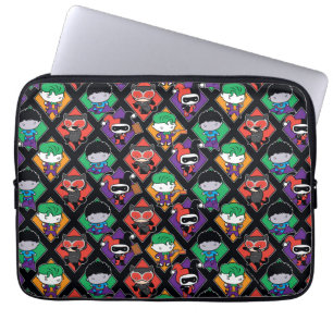 Chibi Justice League Bösewicht-Muster Laptopschutzhülle
