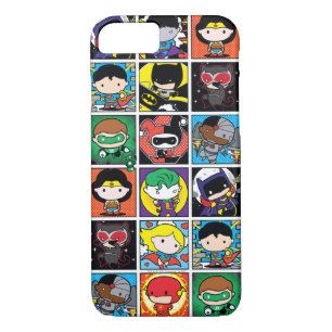Chibi Justice League Character Pattern iPhone 8/7 Hülle