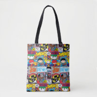 Chibi Justice League Comic Book Pattern