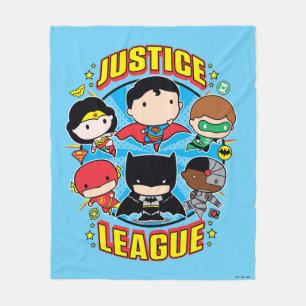 Chibi Justice League Group Fleecedecke