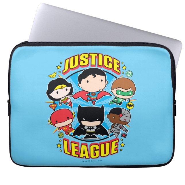 Chibi Justice League Group Laptopschutzhülle (Vorderseite)