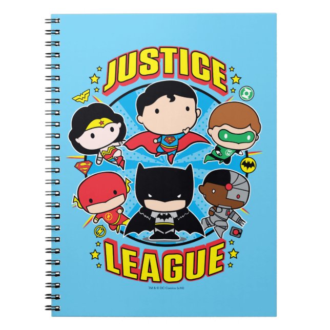 Chibi Justice League Group Notizblock (Vorderseite)