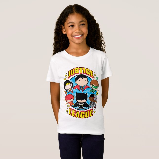 Chibi Justice League Group T-Shirt (Vorne ganz)