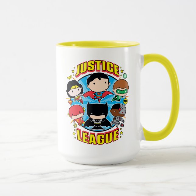 Chibi Justice League Group Tasse (Rechts)