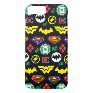 Chibi Justice League Logo Muster Case-Mate iPhone Hülle