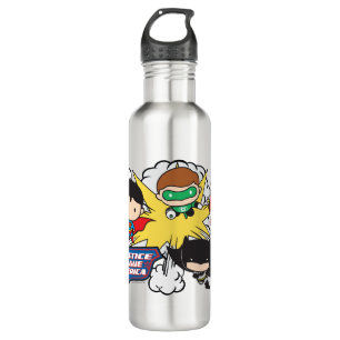 Chibi Justice League of America Explosion Edelstahlflasche