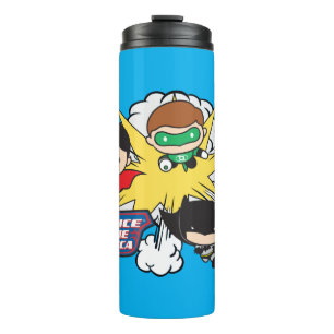 Chibi Justice League of America Explosion Thermosbecher