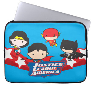 Chibi Justice League of America Stars Laptopschutzhülle