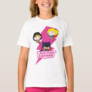 Chibi Justice League Pink Lightning T-Shirt