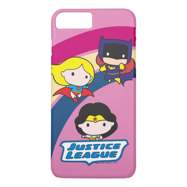 Chibi Justice League Rainbow Case-Mate iPhone Hülle (Rückseite)
