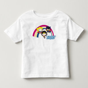 Chibi Justice League Rainbow Kleinkind T-shirt