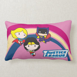 Chibi Justice League Rainbow Lendenkissen
