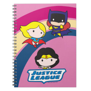 Chibi Justice League Rainbow Notizblock