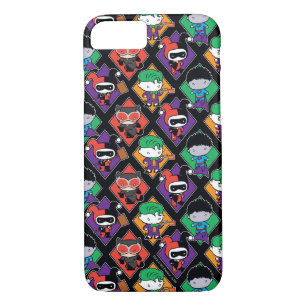 Chibi Justice League Villain Pattern Case-Mate iPhone Hülle
