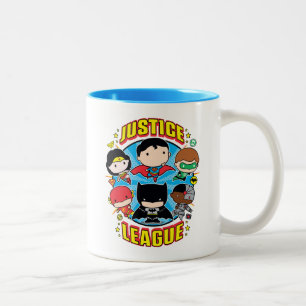 Chibi-Justizliga-Gruppe Zweifarbige Tasse
