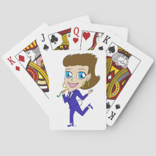 Chibi-Kaninchenschwanz Spielkarten