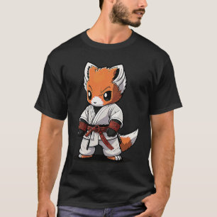 Chibi Karate Fox in Keikogi Japanisch Karateka Fox T-Shirt
