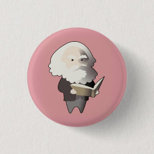 Chibi Karl Marx Button