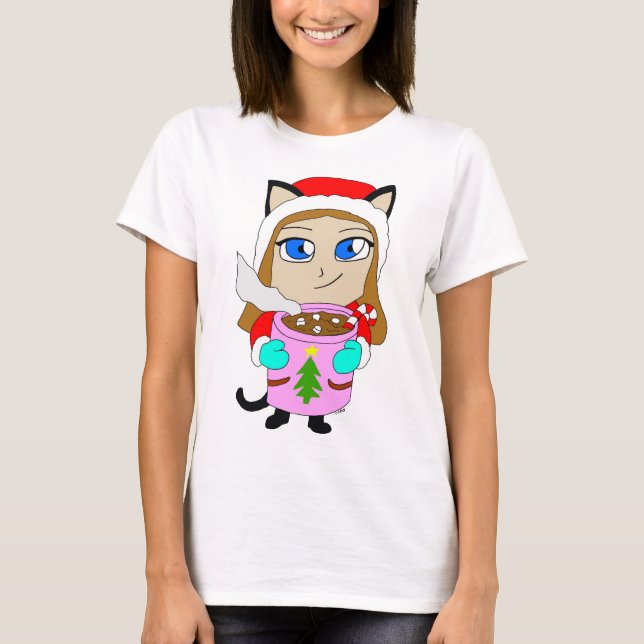 Chibi-Katzenmädchen    T-Shirt (Vorderseite)