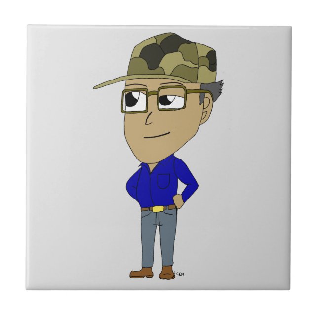 Chibi-Keramik Fliese (Vorderseite)