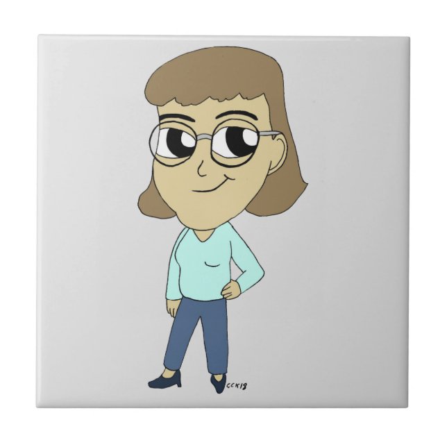 Chibi-Keramik Fliese (Vorderseite)