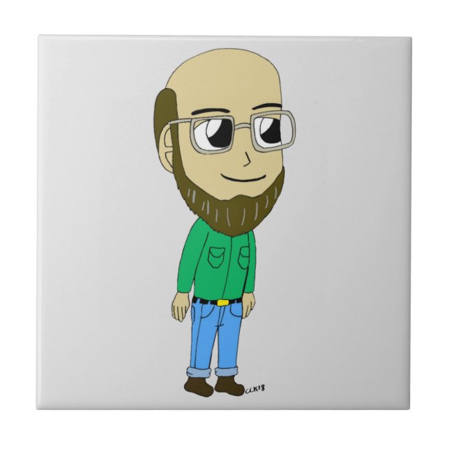Chibi-Keramik Fliese (Vorderseite)