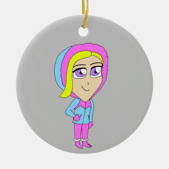 Chibi Keramik Ornament (Vorne)